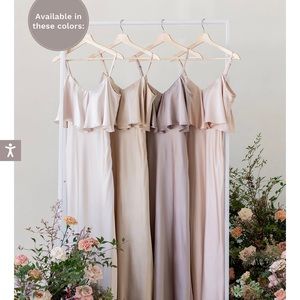 Revelry Satin Maternity Bridesmaid Dress